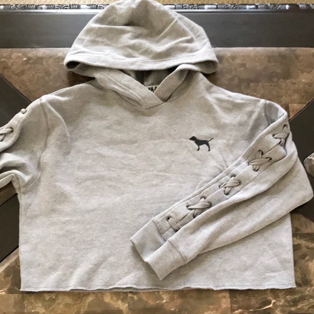 PINK VS Crop Hoodie Sweatshirt